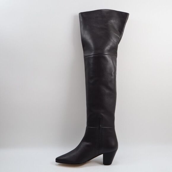 🔥LAFAYETTE 148 Nappa Leather Lucille Tall Icon Boots Grey 8.5US/38.5EU MSRP$898 - Picture 7 of 11